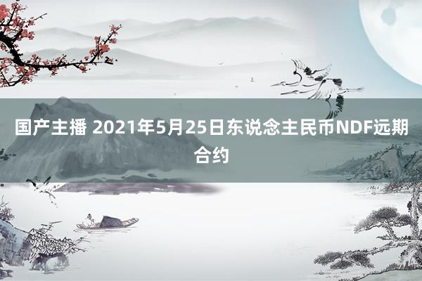 国产主播 2021年5月25日东说念主民币NDF远期合约