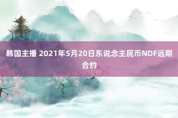 韩国主播 2021年5月20日东说念主民币NDF远期合约