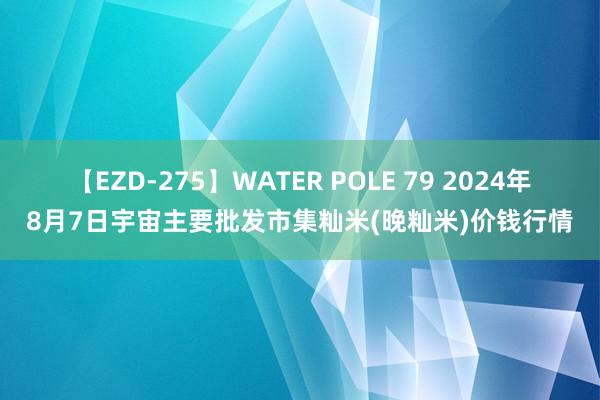 【EZD-275】WATER POLE 79 2024年8月7日宇宙主要批发市集籼米(晚籼米)价钱行情