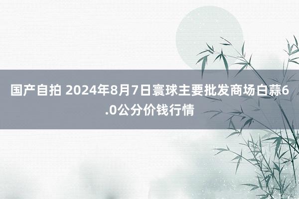 国产自拍 2024年8月7日寰球主要批发商场白蒜6.0公分价钱行情