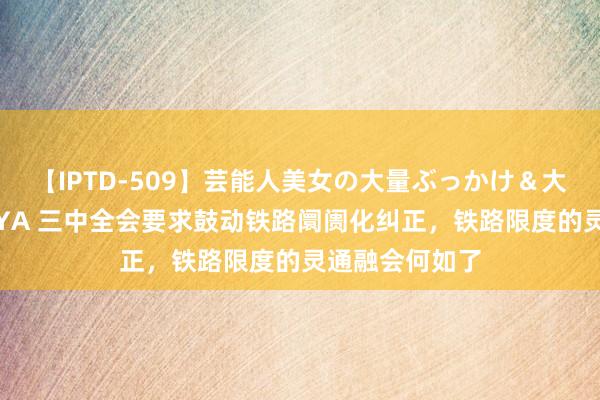 【IPTD-509】芸能人美女の大量ぶっかけ＆大量ごっくん AYA 三中全会要求鼓动铁路阛阓化纠正，铁路限度的灵通融会何如了