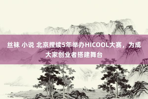 丝袜 小说 北京捏续5年举办HICOOL大赛，为成大家创业者搭建舞台