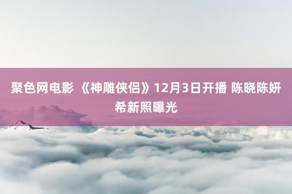 聚色网电影 《神雕侠侣》12月3日开播 陈晓陈妍希新照曝光